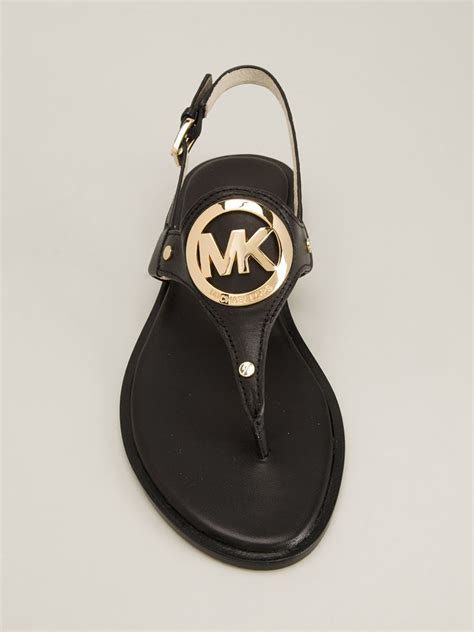 michael kors sandals heels|Michael Kors black flat sandals.